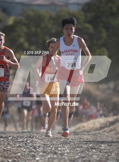 Thumbnail 2 in CIF Sac-Joaquin Section Cross Country Championships (D1 Boys) photogallery.