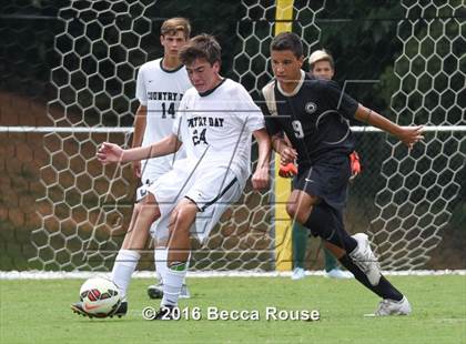 Thumbnail 2 in Providence vs Charlotte Country Day School (Soccer for a Cure) photogallery.