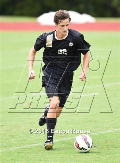 Thumbnail 1 in Providence vs Charlotte Country Day School (Soccer for a Cure) photogallery.