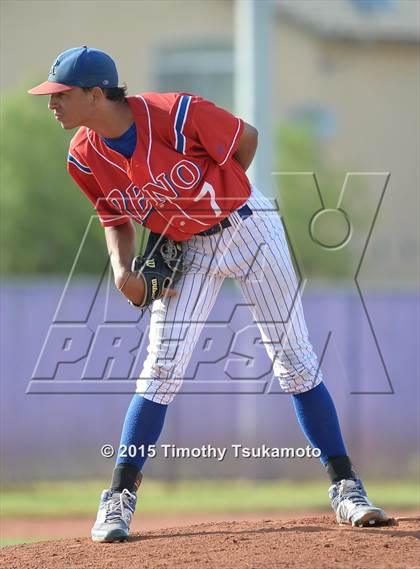 Thumbnail 1 in Reno vs Bishop Gorman (NIAA D1 Round 1 Playoff) photogallery.