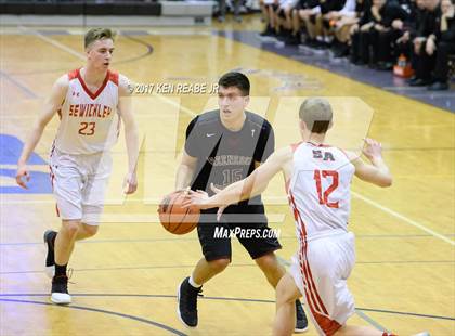 Thumbnail 1 in Greensburg Central Catholic vs. Sewickley Academy (PIAA Class 2A Quarterfinal) photogallery.