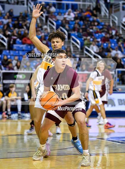 Thumbnail 2 in Pyramid Lake vs. Mineral County (NIAA 1A State Semifinals) photogallery.