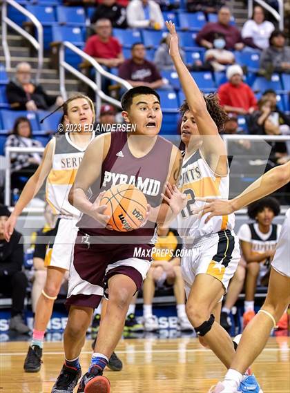 Thumbnail 3 in Pyramid Lake vs. Mineral County (NIAA 1A State Semifinals) photogallery.