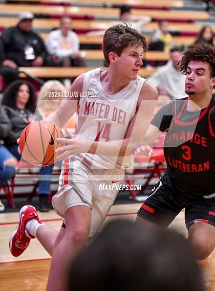 Thumbnail 2 in Orange Lutheran @ Mater Dei (Nike Extravaganza) photogallery.