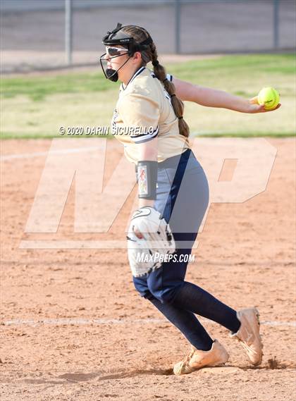 Thumbnail 3 in Desert Vista vs. Gila Ridge (Westwood-Dobson Softball Invitational) photogallery.