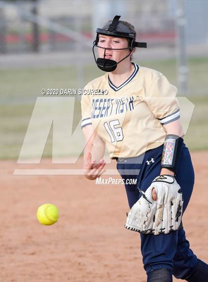 Thumbnail 3 in Desert Vista vs. Gila Ridge (Westwood-Dobson Softball Invitational) photogallery.