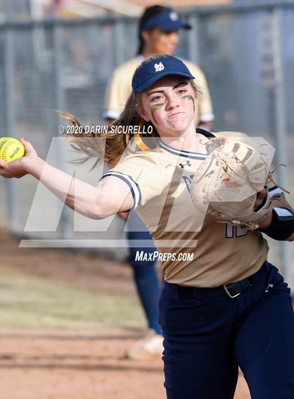 Thumbnail 2 in Desert Vista vs. Gila Ridge (Westwood-Dobson Softball Invitational) photogallery.