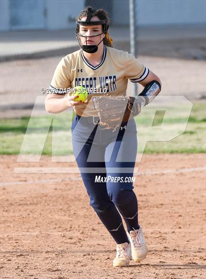 Thumbnail 3 in Desert Vista vs. Gila Ridge (Westwood-Dobson Softball Invitational) photogallery.