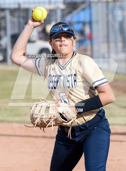 Thumbnail 1 in Desert Vista vs. Gila Ridge (Westwood-Dobson Softball Invitational) photogallery.