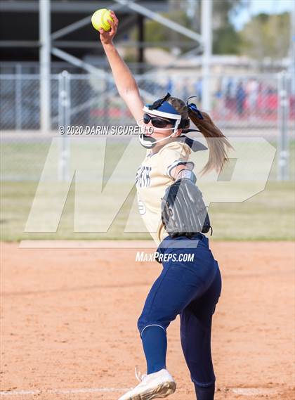 Thumbnail 1 in Desert Vista vs. Gila Ridge (Westwood-Dobson Softball Invitational) photogallery.