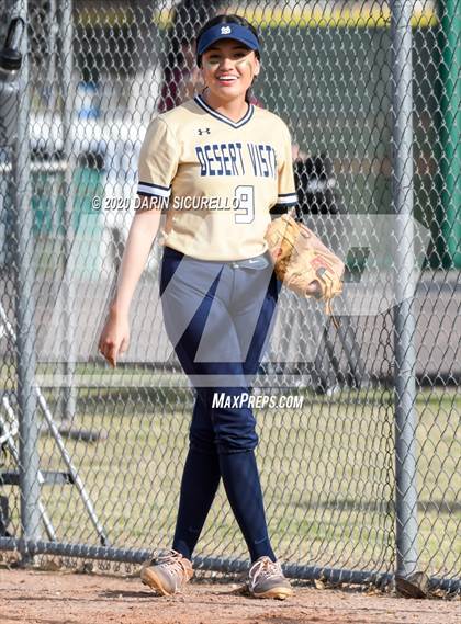 Thumbnail 3 in Desert Vista vs. Gila Ridge (Westwood-Dobson Softball Invitational) photogallery.