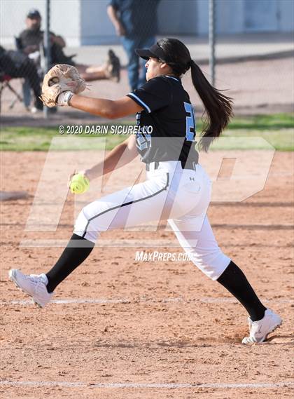 Thumbnail 3 in Desert Vista vs. Gila Ridge (Westwood-Dobson Softball Invitational) photogallery.