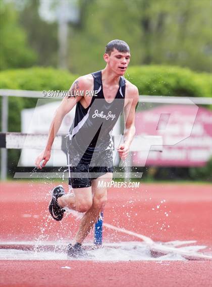 Thumbnail 3 in Kingston Tiger Relays (Boys Varsity Steeplechase) photogallery.