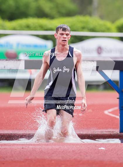 Thumbnail 2 in Kingston Tiger Relays (Boys Varsity Steeplechase) photogallery.