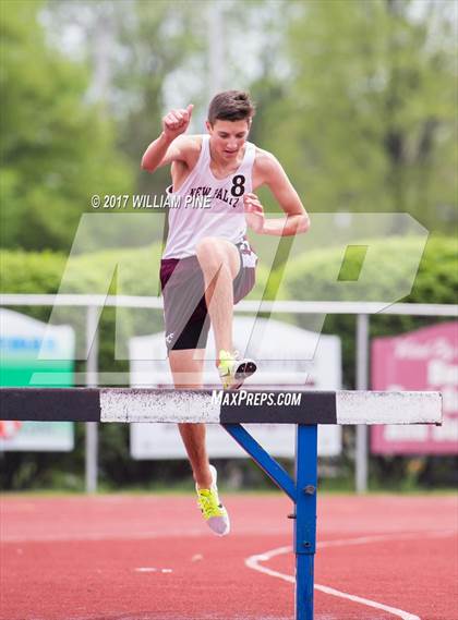 Thumbnail 2 in Kingston Tiger Relays (Boys Varsity Steeplechase) photogallery.
