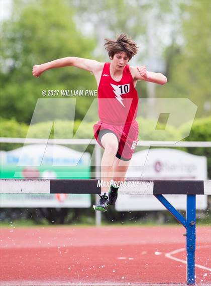 Thumbnail 2 in Kingston Tiger Relays (Boys Varsity Steeplechase) photogallery.