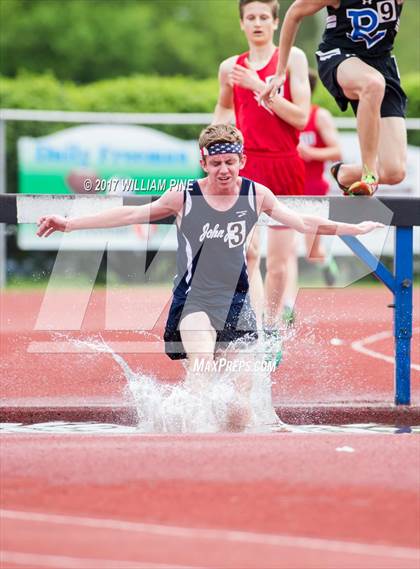 Thumbnail 2 in Kingston Tiger Relays (Boys Varsity Steeplechase) photogallery.