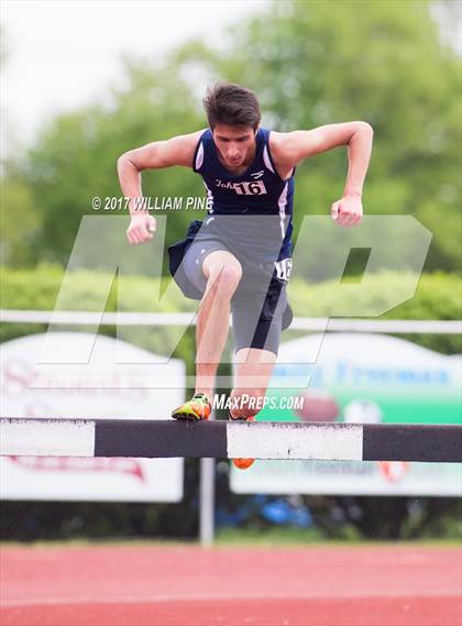 Thumbnail 2 in Kingston Tiger Relays (Boys Varsity Steeplechase) photogallery.