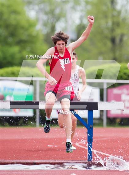 Thumbnail 2 in Kingston Tiger Relays (Boys Varsity Steeplechase) photogallery.