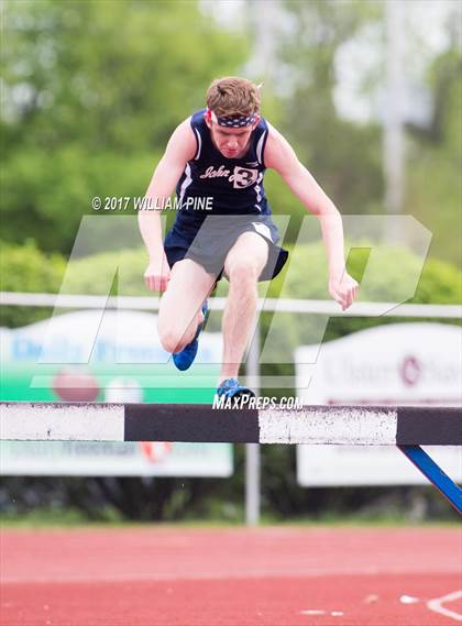 Thumbnail 2 in Kingston Tiger Relays (Boys Varsity Steeplechase) photogallery.