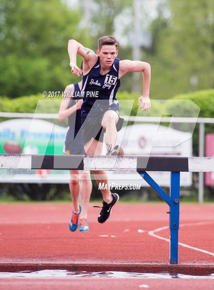 Thumbnail 2 in Kingston Tiger Relays (Boys Varsity Steeplechase) photogallery.