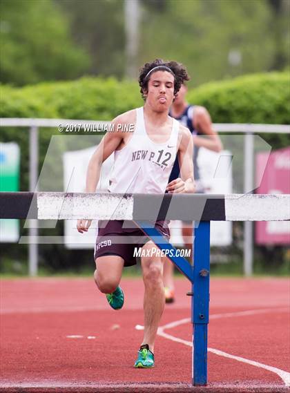 Thumbnail 3 in Kingston Tiger Relays (Boys Varsity Steeplechase) photogallery.