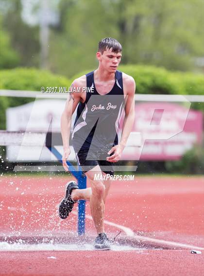 Thumbnail 3 in Kingston Tiger Relays (Boys Varsity Steeplechase) photogallery.