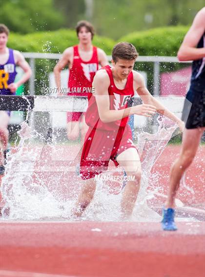 Thumbnail 3 in Kingston Tiger Relays (Boys Varsity Steeplechase) photogallery.