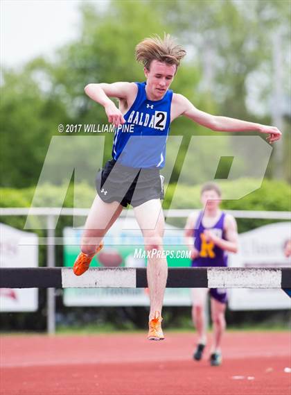 Thumbnail 2 in Kingston Tiger Relays (Boys Varsity Steeplechase) photogallery.