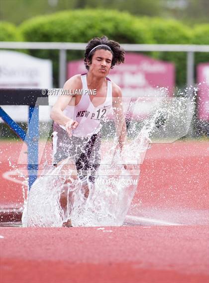 Thumbnail 1 in Kingston Tiger Relays (Boys Varsity Steeplechase) photogallery.
