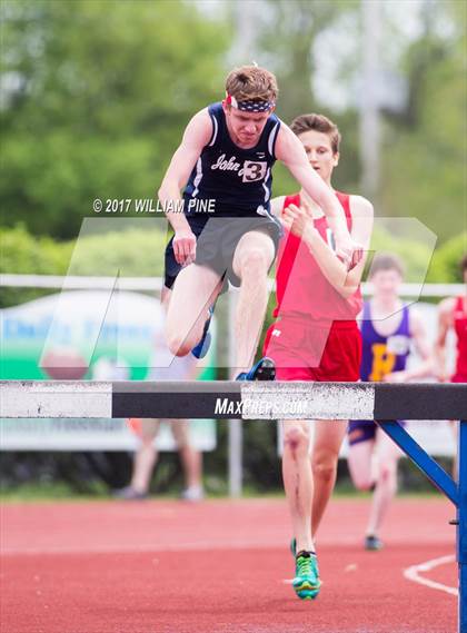 Thumbnail 1 in Kingston Tiger Relays (Boys Varsity Steeplechase) photogallery.
