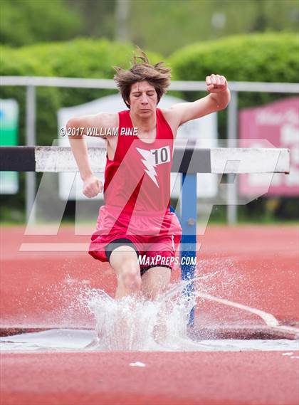 Thumbnail 2 in Kingston Tiger Relays (Boys Varsity Steeplechase) photogallery.