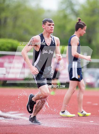Thumbnail 1 in Kingston Tiger Relays (Boys Varsity Steeplechase) photogallery.