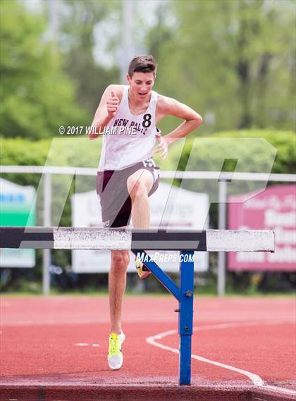 Thumbnail 2 in Kingston Tiger Relays (Boys Varsity Steeplechase) photogallery.
