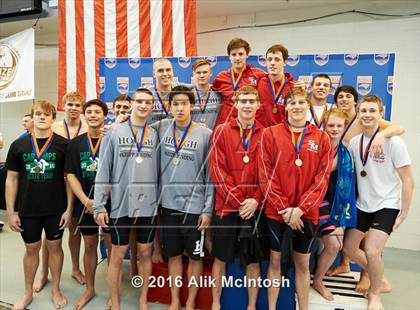 Thumbnail 1 in NCHSAA 4A State Swimming Championships (Finals) photogallery.