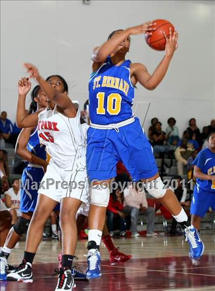 Thumbnail 2 in St. Bernard @ View Park (CIF State D5 SoCal Playoffs) photogallery.