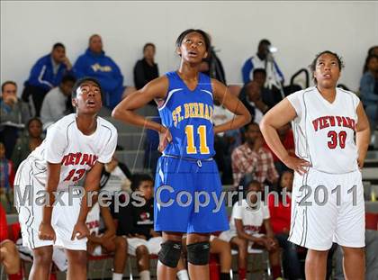 Thumbnail 2 in St. Bernard @ View Park (CIF State D5 SoCal Playoffs) photogallery.