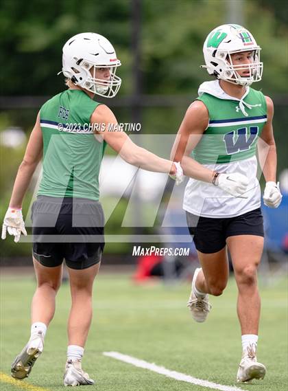 Thumbnail 2 in Weddington vs Providence Day (Powerade 7 on 7) photogallery.