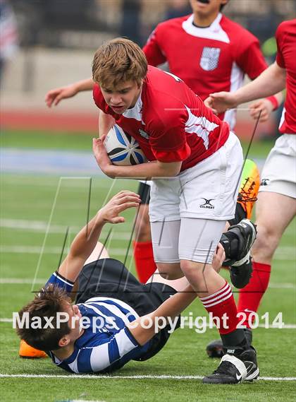 Thumbnail 1 in Regis Jesuit vs. Katy Barbarians RC (Dallas Jesuit Rugby Showdown) photogallery.