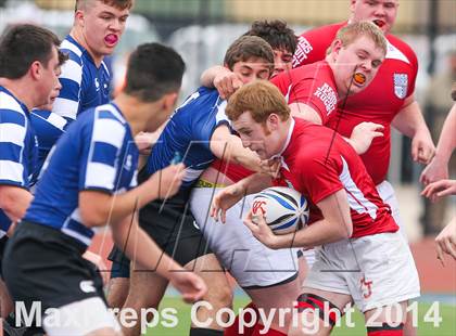 Thumbnail 1 in Regis Jesuit vs. Katy Barbarians RC (Dallas Jesuit Rugby Showdown) photogallery.