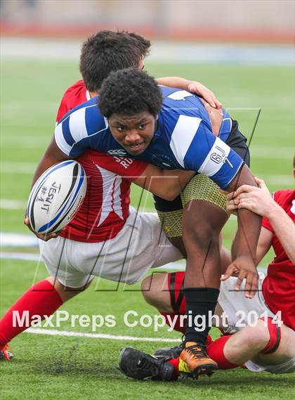 Thumbnail 1 in Regis Jesuit vs. Katy Barbarians RC (Dallas Jesuit Rugby Showdown) photogallery.