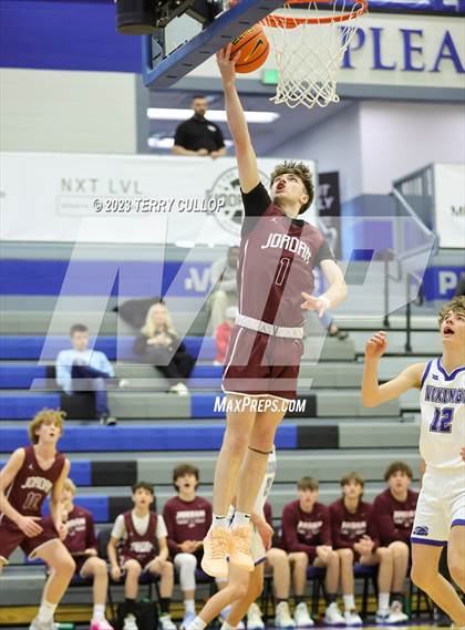 Thumbnail 1 in Jordan vs. Pleasant Grove (5 for the Fight National Hoopfest) photogallery.