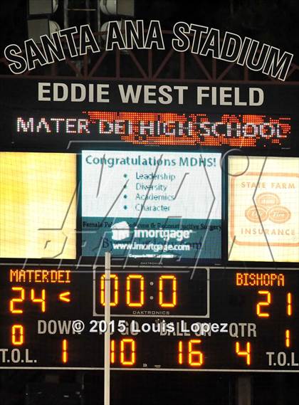 Thumbnail 3 in Mater Dei vs. Bishop Amat photogallery.