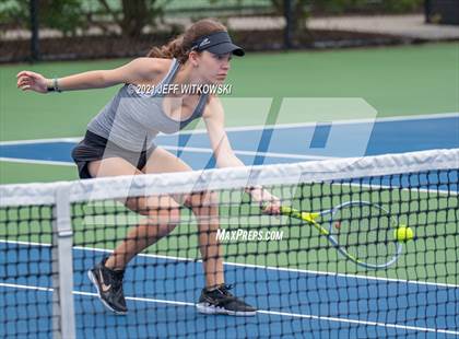 Thumbnail 3 in NCHSAA 3A Girls Tennis Championships (Doubles) photogallery.