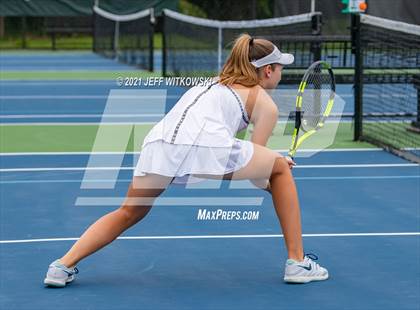 Thumbnail 1 in NCHSAA 3A Girls Tennis Championships (Doubles) photogallery.