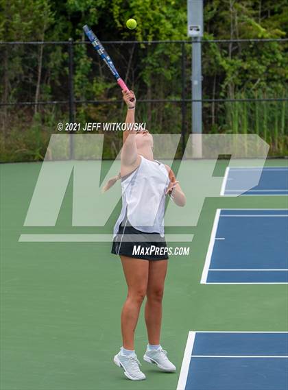 Thumbnail 1 in NCHSAA 3A Girls Tennis Championships (Doubles) photogallery.