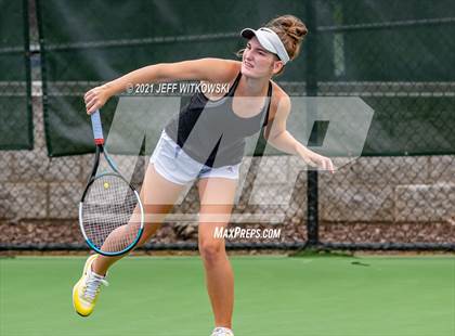 Thumbnail 1 in NCHSAA 3A Girls Tennis Championships (Doubles) photogallery.