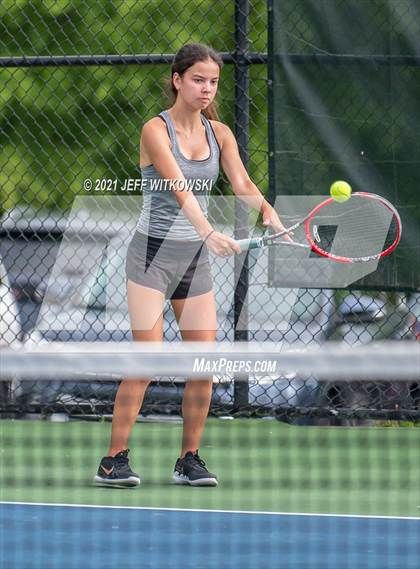Thumbnail 1 in NCHSAA 3A Girls Tennis Championships (Doubles) photogallery.