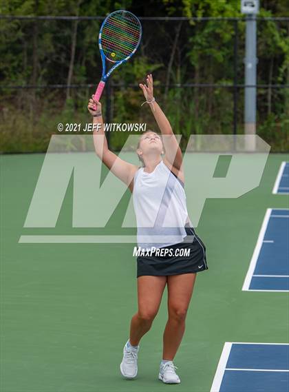 Thumbnail 1 in NCHSAA 3A Girls Tennis Championships (Doubles) photogallery.
