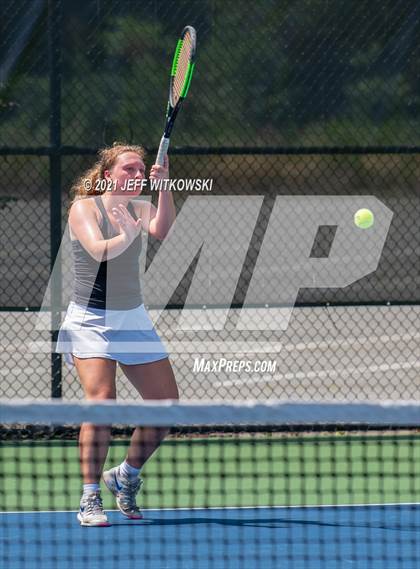 Thumbnail 1 in NCHSAA 3A Girls Tennis Championships (Doubles) photogallery.
